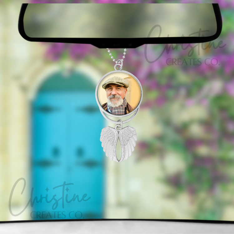 Angel wings car pendant | Memorial gift | charm