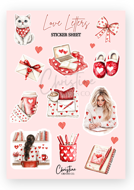 Love Letters planner stickers