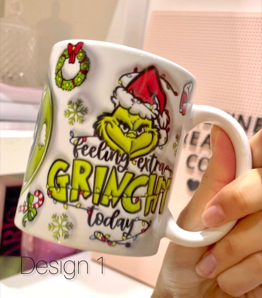 Cartoon Inflated Christmas mugs