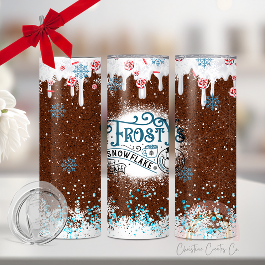 Frost Cafe drip design | Christmas | Tumbler