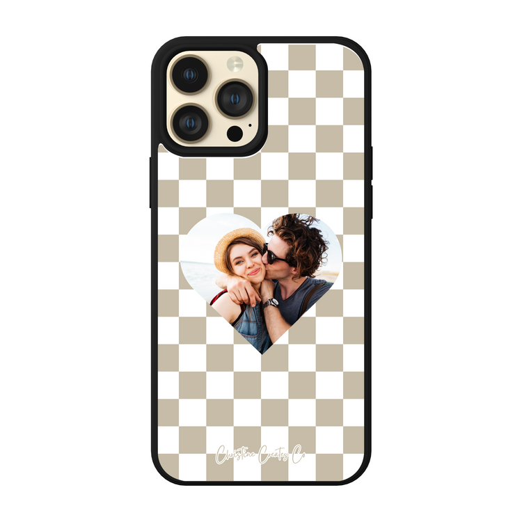 Checkered Love Custom Phone Case