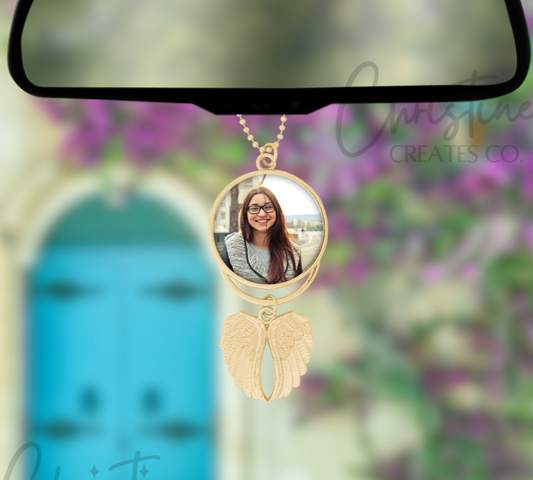 Angel wings car pendant | Memorial gift | charm