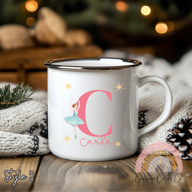 Christmas Printed enamel mugs