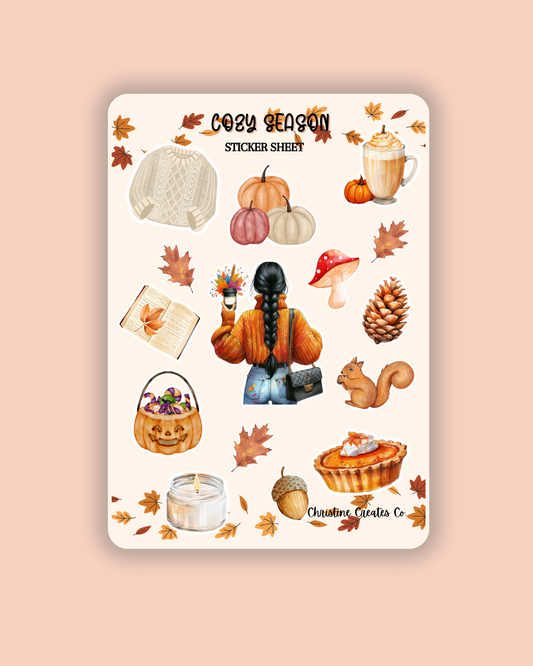 Cozy Season planner stickers | Fall | Autumn